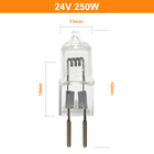 24V 250W แรงดันต่ำหลอดฮาโลเจนลูกปัดโคมไฟคริสตัลพินหลอดไฟเครื่องฉายเครื่องมือเครื่องผ่าตัดหลอดไฟฮาโลเจนแบบไม่มีเงา