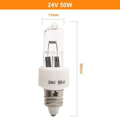 24v 50w E11 หลอดฮาโลเจนหลอดไฟ Single Hole Cold Light ห้องปฏิบัติการ