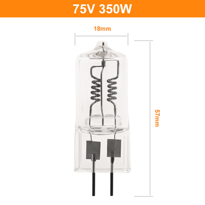75V 350W แก้วควอตซ์หลอดฮาโลเจนอุณหภูมิสูงหลอดฮาโลเจนพิเศษ