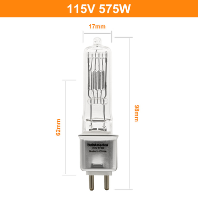 230v 115V 575w หลอดฮาโลเจนหลอดไฟ G9.5 Stage Film And Television