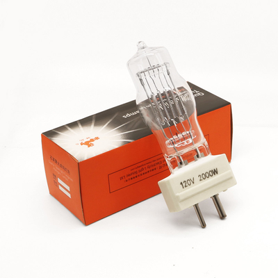 2000w 120V ควอตซ์โคมไฟเปลี่ยนหลอดไฟเวทีสตูดิโอฟิล์มโทรทัศน์หลอดไฟ