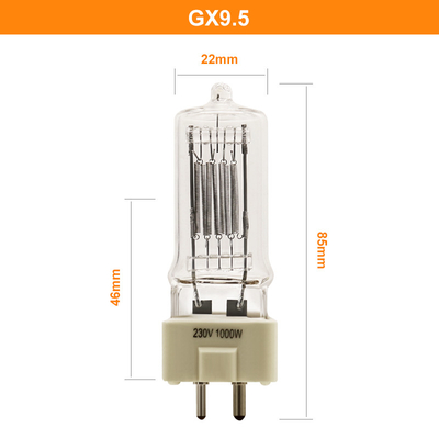 เรือเดินทะเล Searchlight 1000w 230v หลอดไฟฮาโลเจน Gx9.5 Lamp