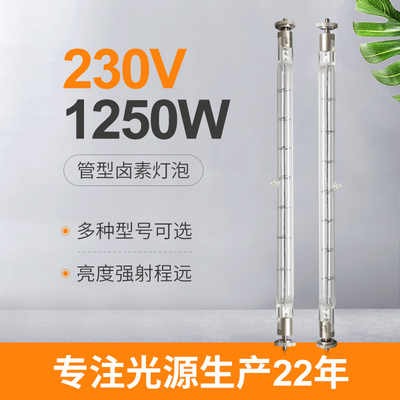 230V 1250W Explosion Proof ควอตซ์ฮาโลเจนอินฟราเรดฮีตเตอร์โคมไฟสำหรับ Adb Alnaco Hf1000