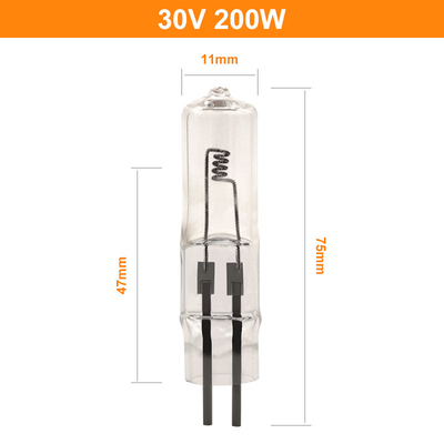 หลอดฮาโลเจน 30V 200 วัตต์ 2 ขาแสดงแสงโคมไฟคริสตัล 4000lm
