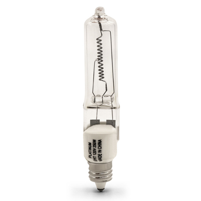Mini Can E11 120v 250 วัตต์ควอตซ์โคมไฟหรี่แสงได้หลอดฮาโลเจน