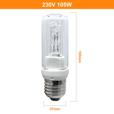 E27 หลอดฮาโลเจน 105W 230V หลอดควอทซ์ 1980lm