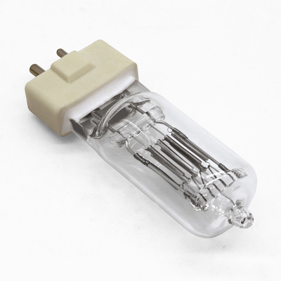 230V Gy9.5 ฐานหลอดฮาโลเจนควอตซ์ 1000w Single Ended Stage Studio Lamp 3200K