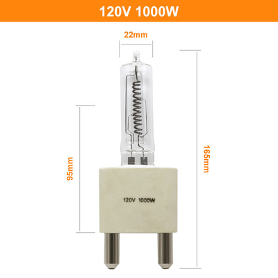 120V 1000W เดี่ยวสิ้นสุด Bi Pin หลอดฮาโลเจนสำหรับไฟนำทางดาดฟ้า