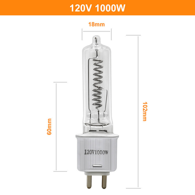 120V 1000W G9.5 ควอตซ์อินฟราเรด เครื่องทำความร้อน เปลี่ยนหลอดไฟ 101mm Sylvania Osram FEL Replacement