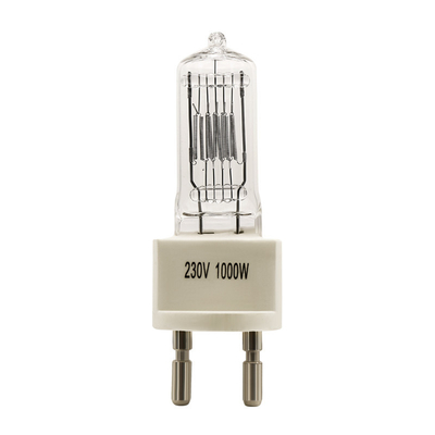 หลอดฮาโลเจนอินฟราเรดสีแดง 1000W 230V ควอตซ์ Ir โคมไฟ G9.5 25000 Lumen