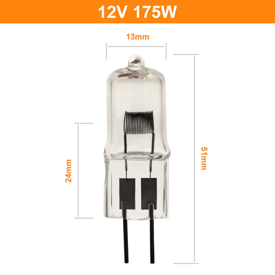 100w 78mm 50w 55 วัตต์ควอตซ์หลอดฮาโลเจนพร้อมหมุด 2 สำหรับแสงรันเวย์ความเข้มสูง