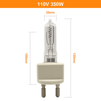 หลอดฮาโลเจนควอตซ์ 350W 110V G22 เครื่องมือโคมไฟ