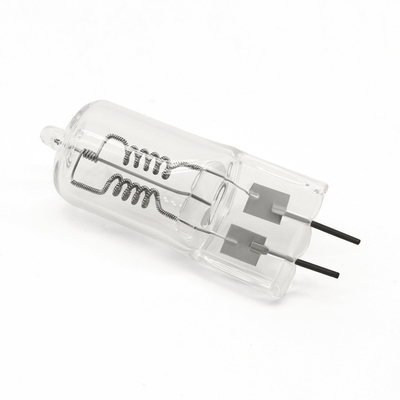 GX6.35 หลอดฮาโลเจน แสดงผล หลอดไฟออปติก 350W 75V Flash Bulb Stage Microscopes Light