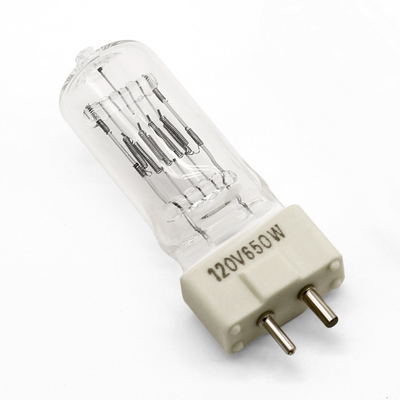 120V 650W Bi Pin หลอดฮาโลเจนควอตซ์ทังสเตนไฟวิดีโอเชิงพาณิชย์ Stage
