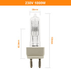 หลอดไฟวิดีโอ 230V 1000W หลอดไฟส่องเฉพาะจุดการบินเรือ