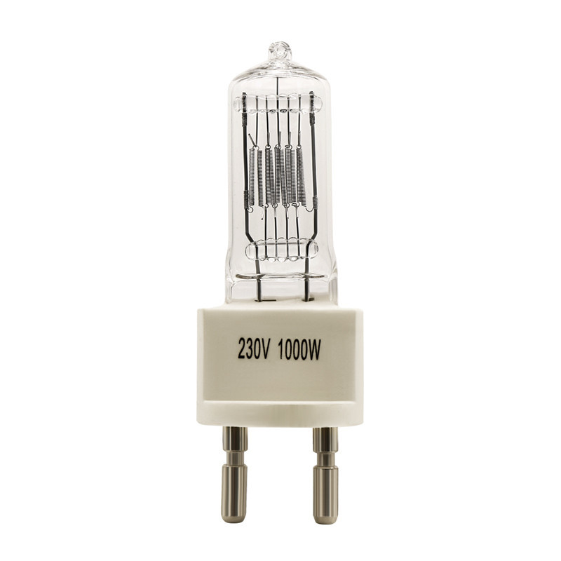 หลอดฮาโลเจนอินฟราเรดสีแดง 1000W 230V ควอตซ์ Ir โคมไฟ G9.5 25000 Lumen